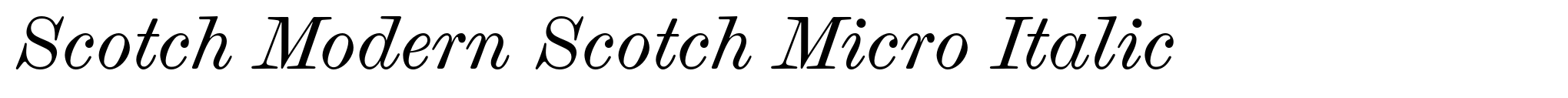 Scotch Modern Scotch Micro Italic image